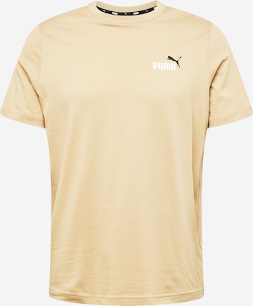 PUMA Функциональная футболка 'ESS+' в Коричневый: спереди