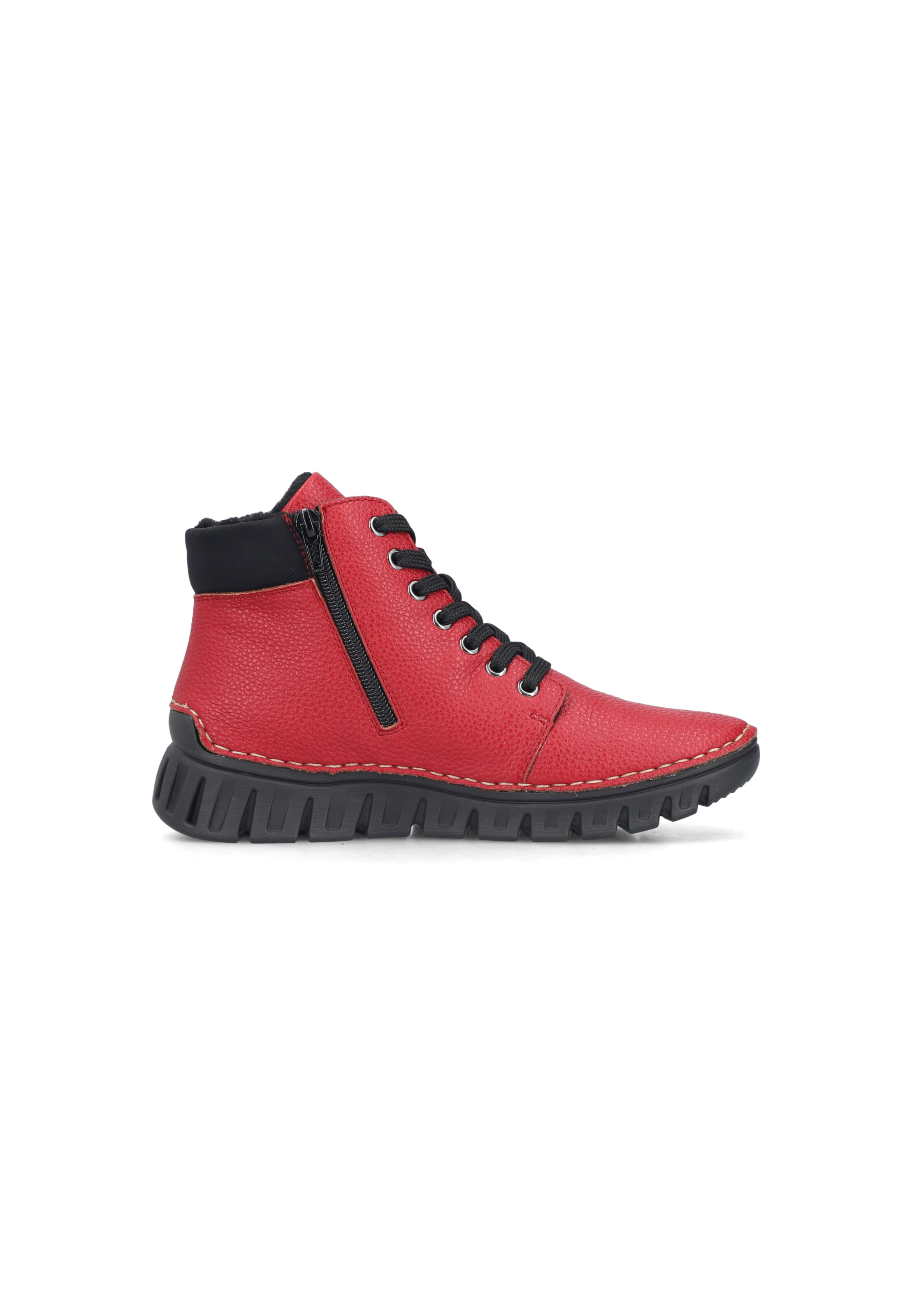 Bottes à lacets Rieker en rouge
