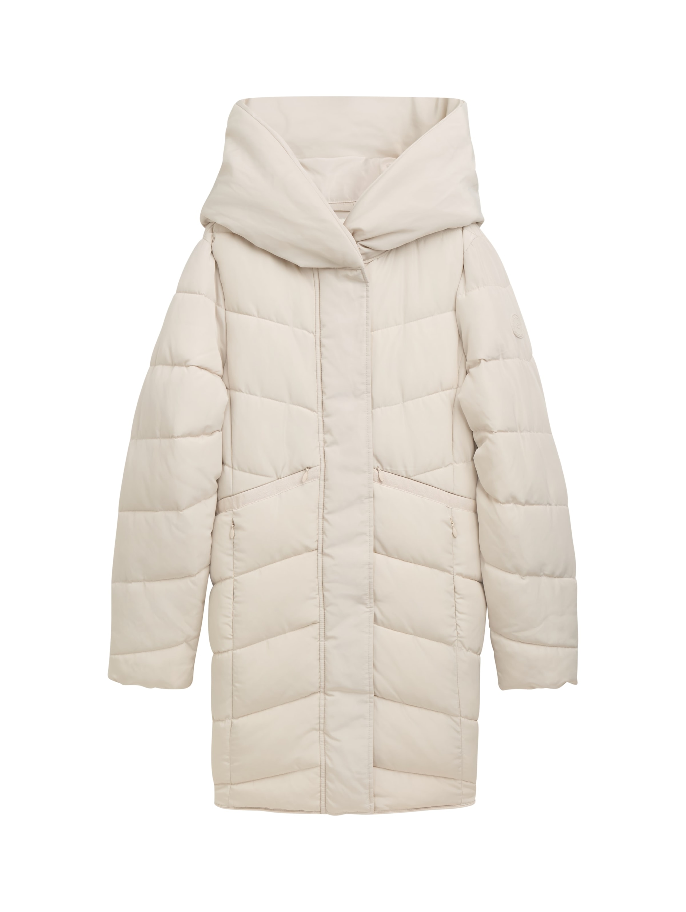 TOM TAILOR Winter coat in Beige: front