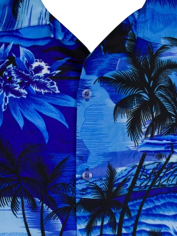 King Kameha Shirt 'Surf' in Blauw