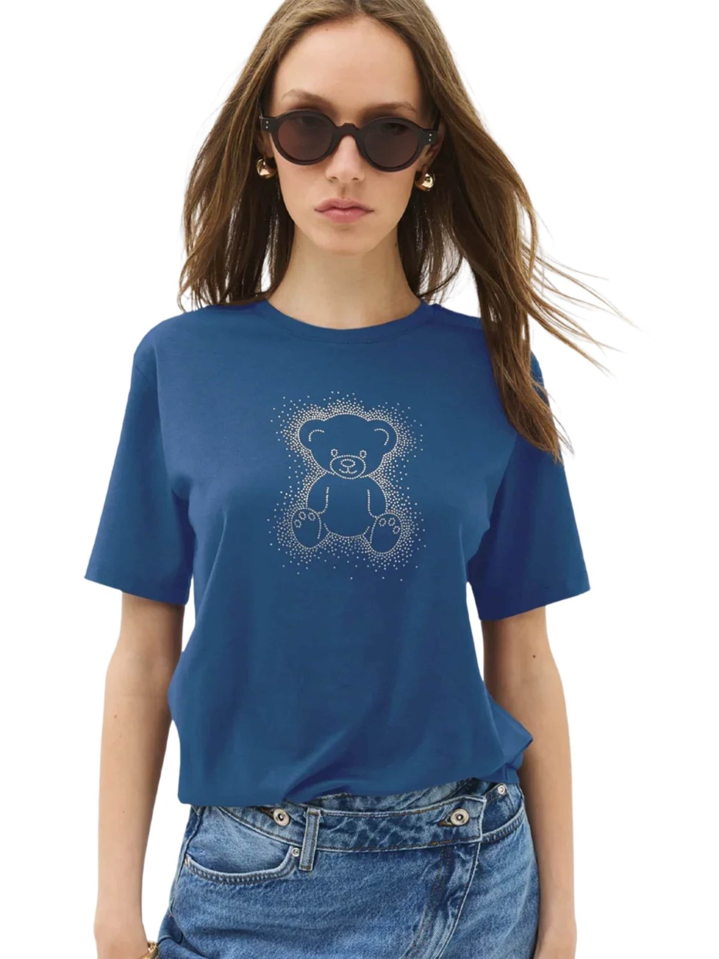 No Matter What T-Shirt in Blau: Vorderseite