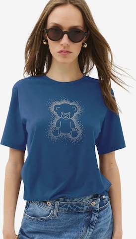 No Matter What T-Shirt in Blau: Vorderseite