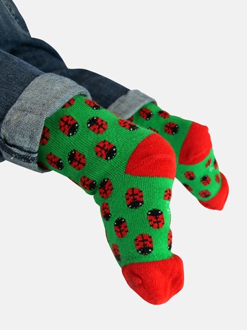 UNABUX Socken 'Prints' in Grün