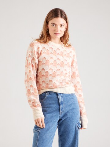 VERO MODA Trui 'VMCANDICE' in Beige: voorkant
