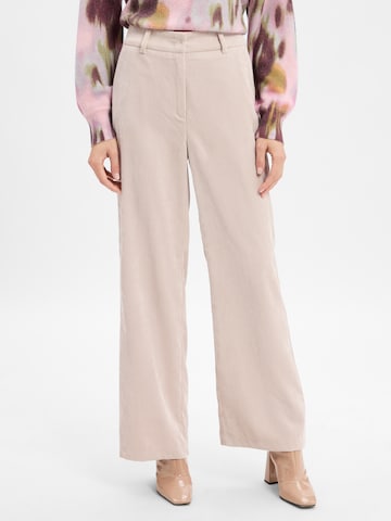 Wide Leg Pantalon 'Amelie' Cambio en beige : devant