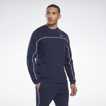 Reebok Athletic Sweatshirt in Blue: front