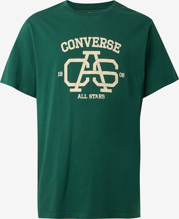 CONVERSE Shirt 'CAS VARSITY' in Green: front