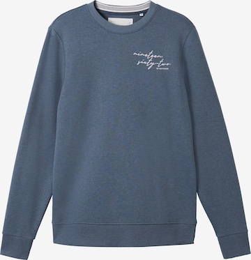 Sweat-shirt TOM TAILOR en bleu : devant