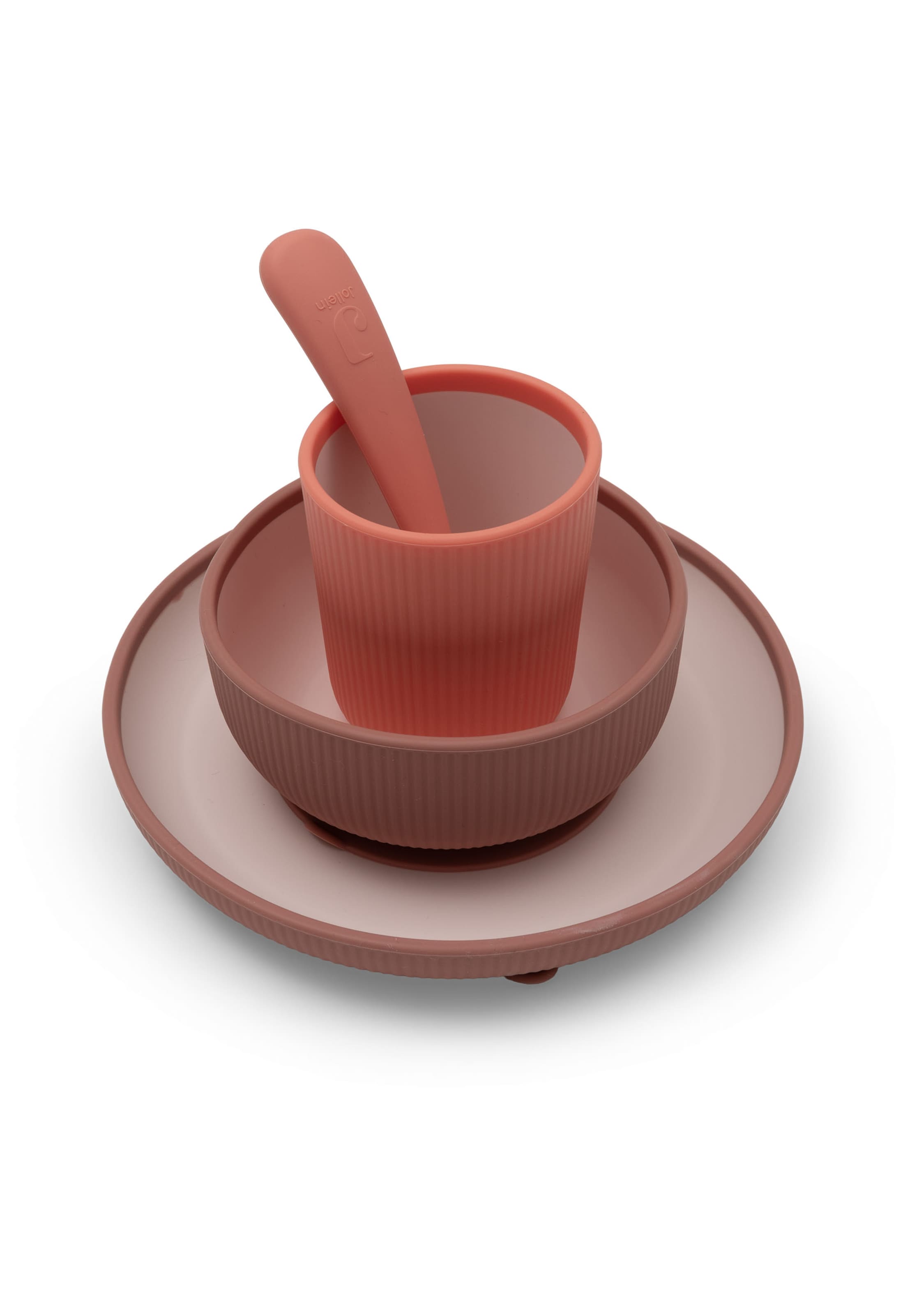 Jollein Tableware set in Pink: front