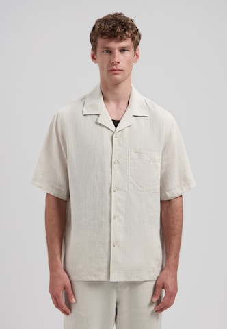 Regular fit Camicia 'Hero Resort' di Dstrezzed in beige: frontale