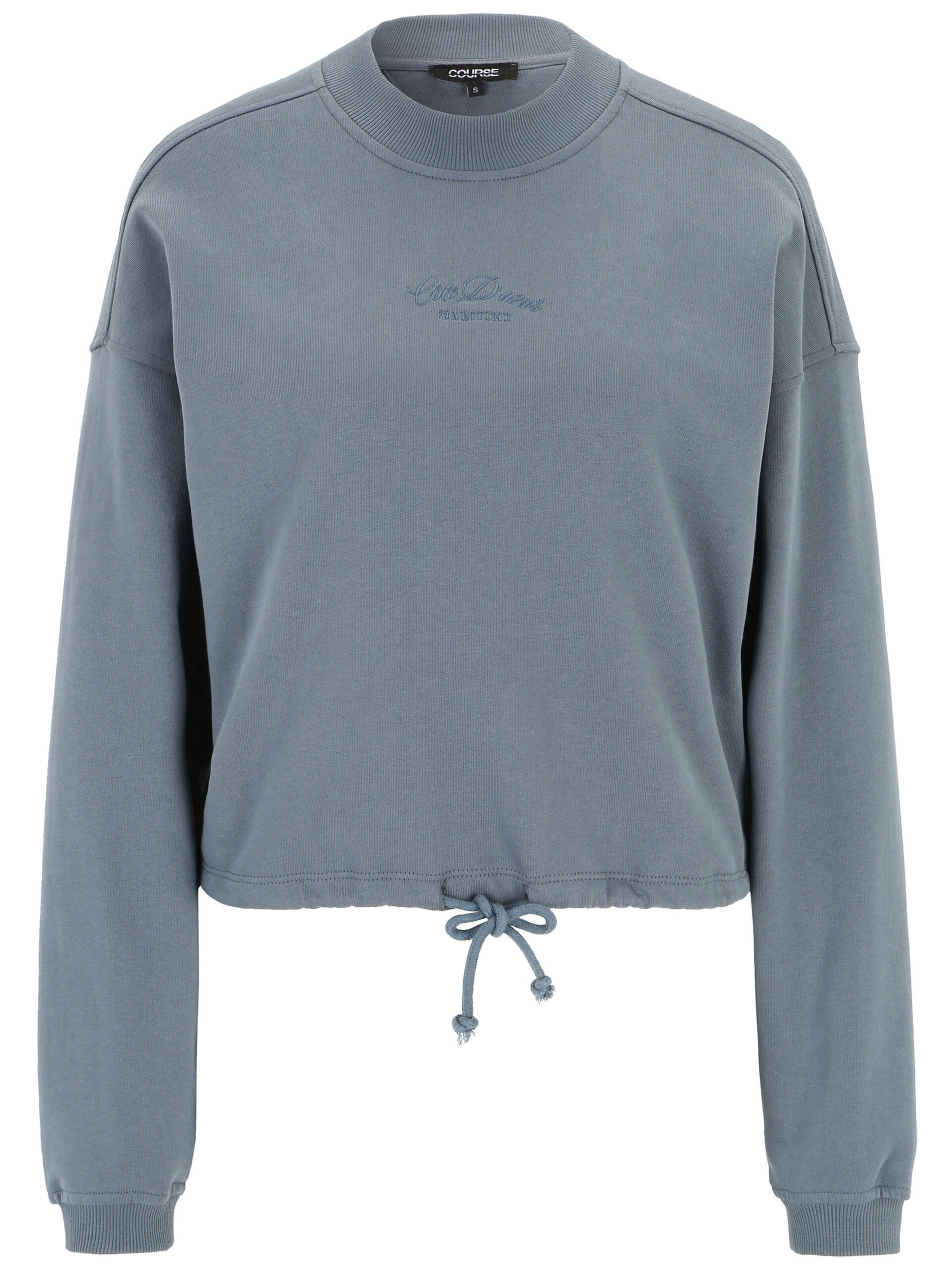 Course Sweatshirt in Blau: Vorderseite