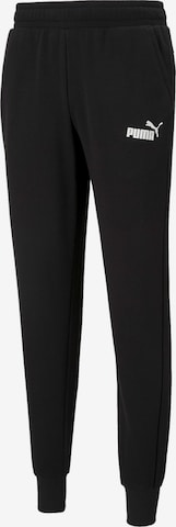 PUMA Tapered Workout Pants in Black: front
