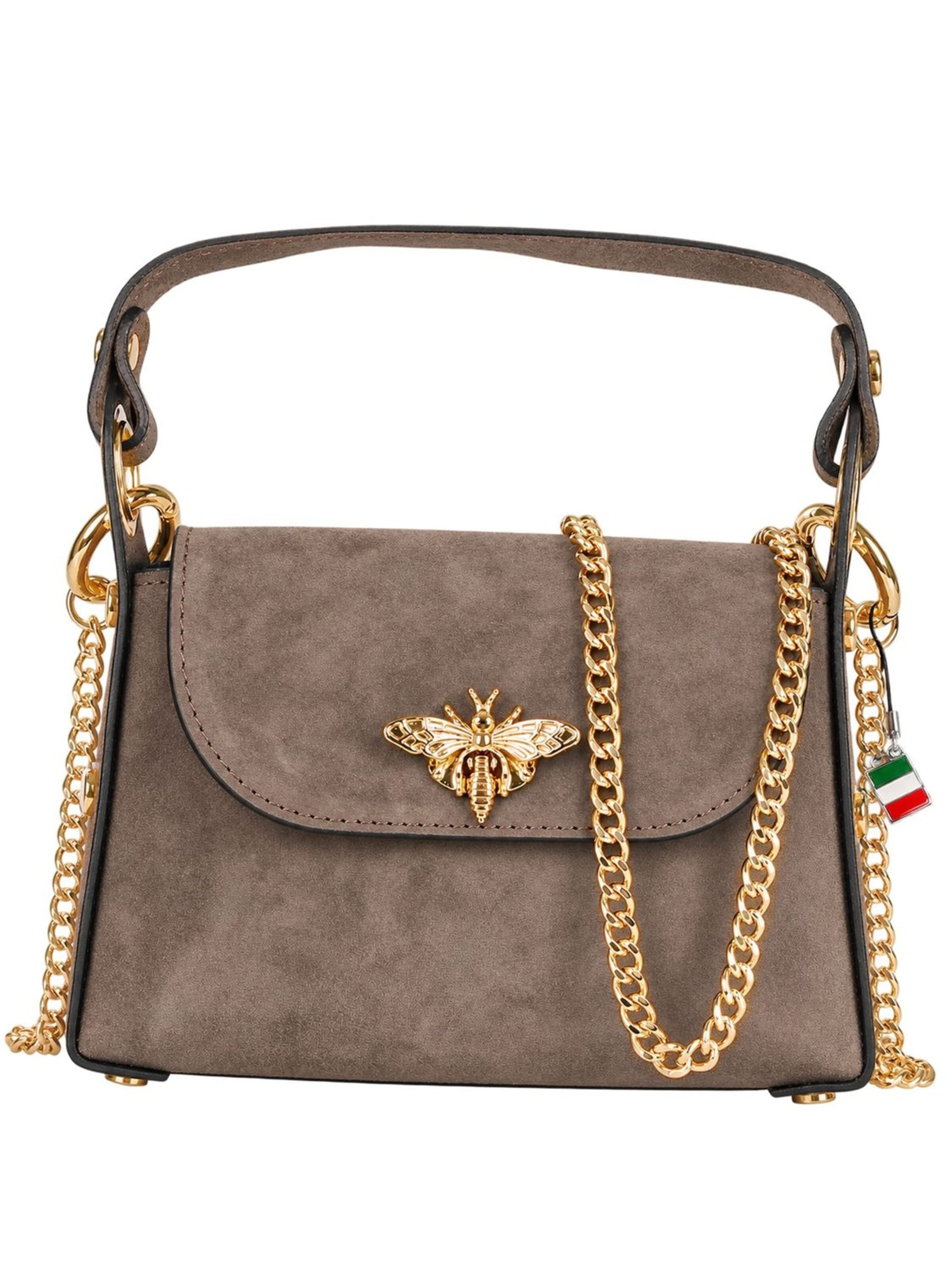 Borsa a spalla di Florence in grigio: frontale