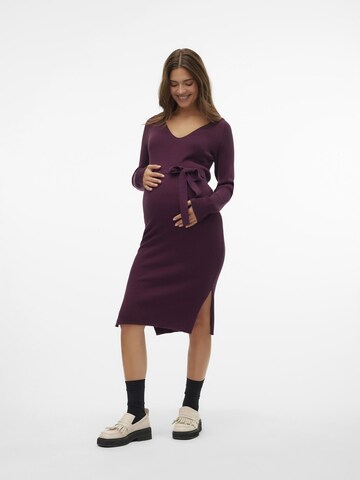 Vero Moda Maternity Gebreide jurk 'VMMSaba' in Rood