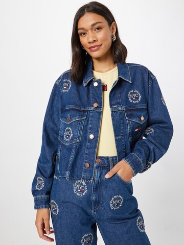 Tommy Jeans Between-season jacket in Blue: front