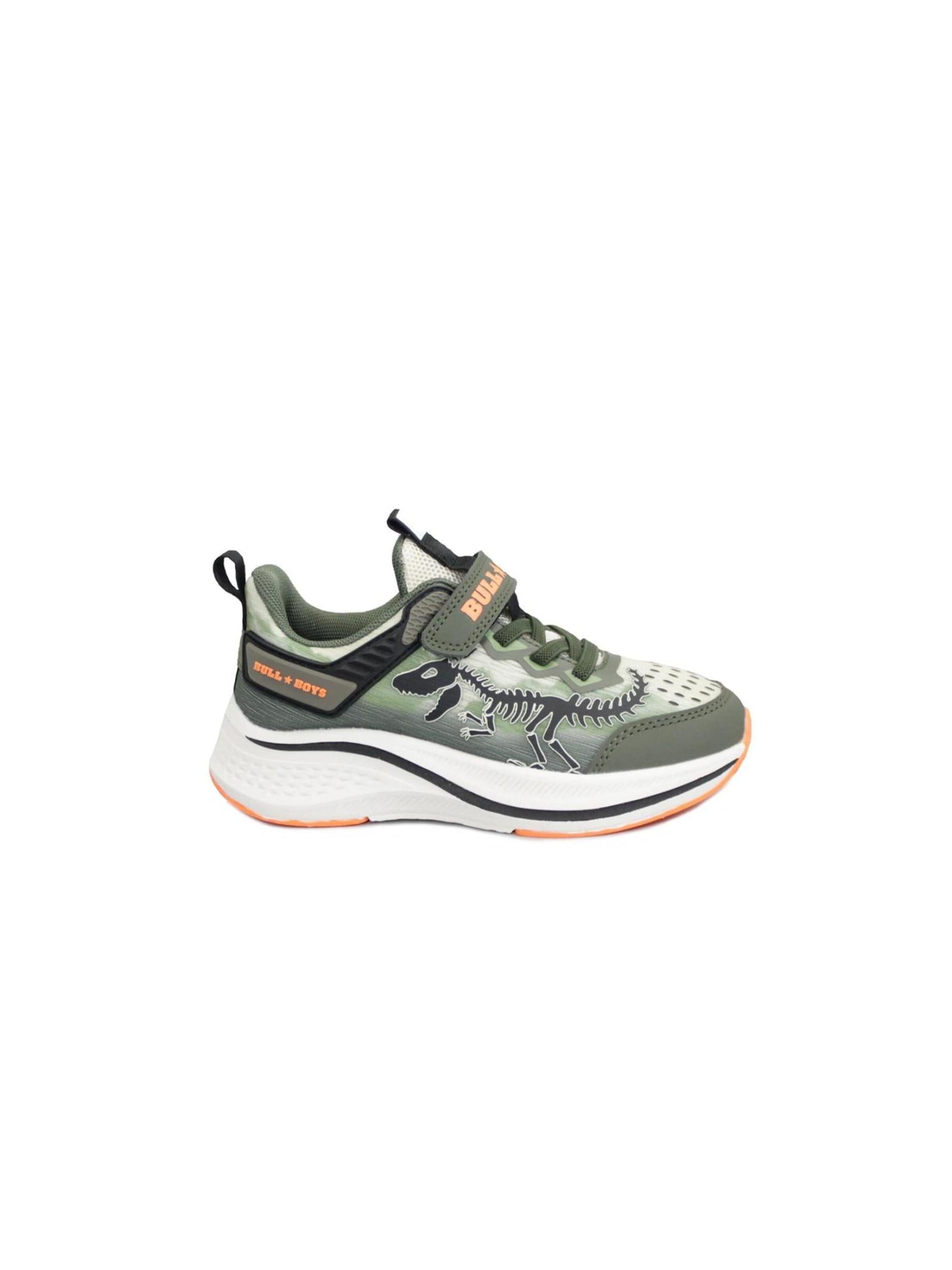 Chaussure basse Bull Boys en vert : devant