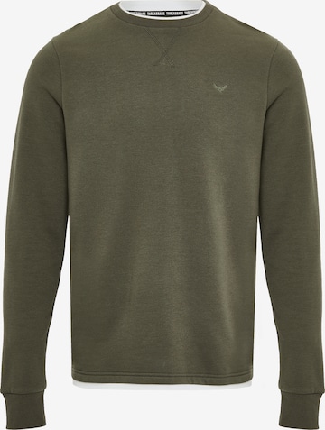 Threadbare Sweatshirt 'Kisele' in Green: front