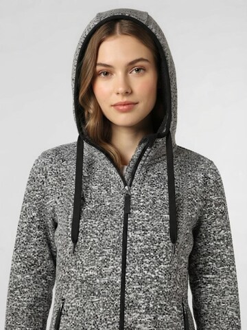 Veste en polaire 'Stedman Dames Fleece Vest met Capuchon - Knit Fleece' Stedman en gris