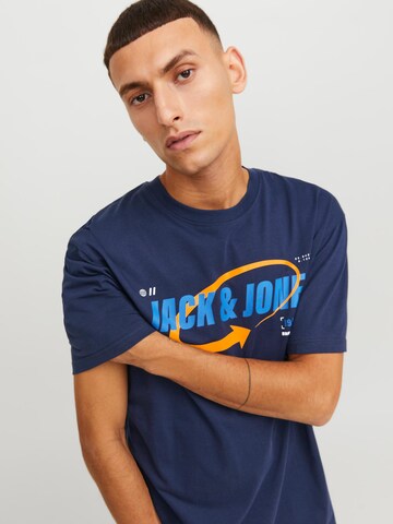 T-Shirt 'BLACK' JACK & JONES en bleu