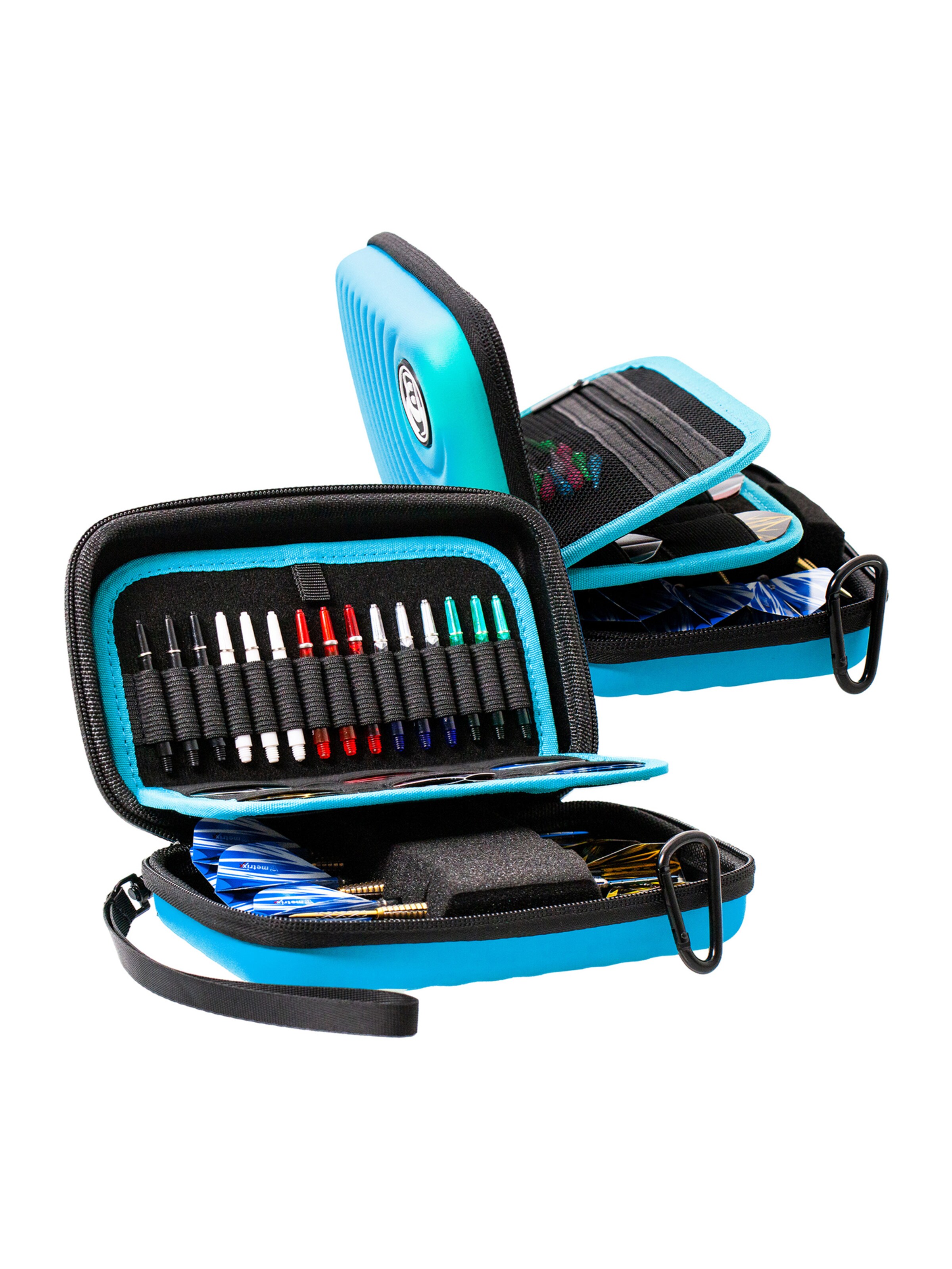 BULL'S Dartcase ' Orbis HS Carbon Darttasche Dartbox Pfeilaufbewahrung Darts-Etui ' in Blau