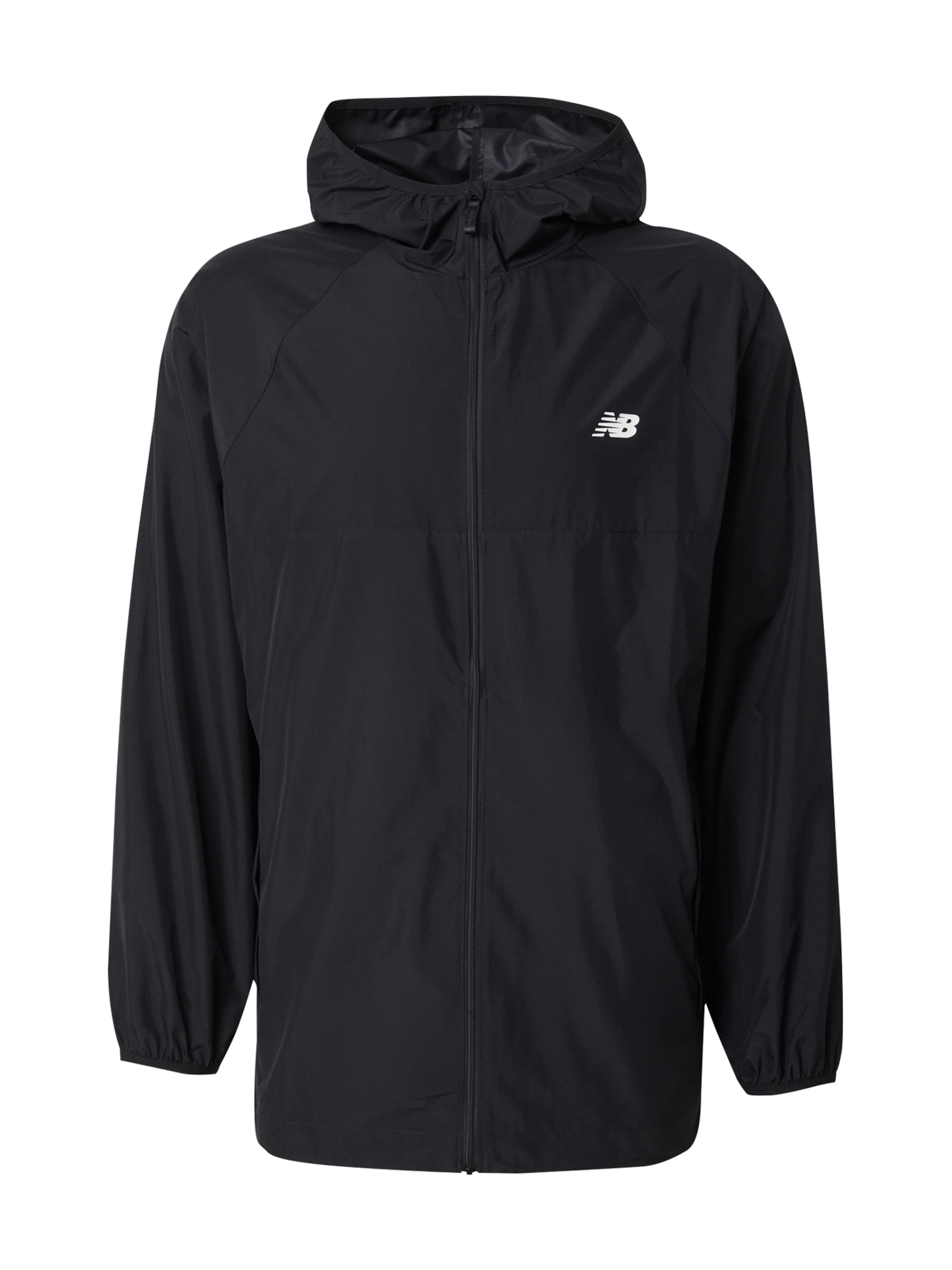 new balance Trainingsjack 'Athletics Packable' in Zwart: voorkant