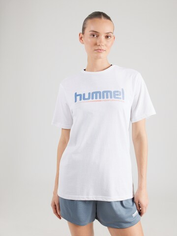 T-Shirt fonctionnel Hummel en blanc : devant