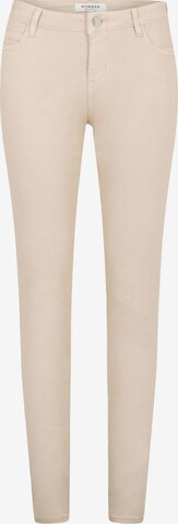 Morgan Slimfit Jeans 'PETRA' in Beige: voorkant