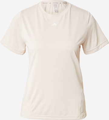 ADIDAS PERFORMANCE Toiminnallinen paita värissä beige: edessä