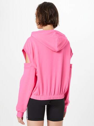ADIDAS SPORTSWEAR Bluzka sportowa 'Hyperglam 3-Stripes With Cutout Detail' w kolorze różowy
