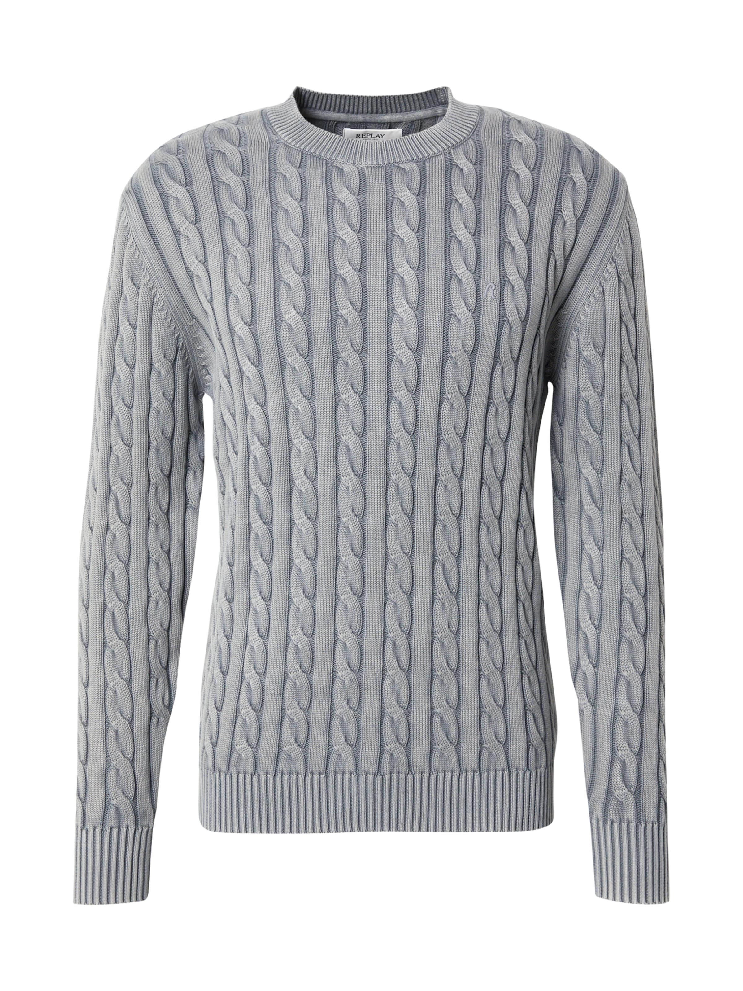 Pull-over REPLAY en gris : devant