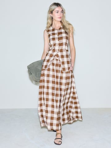 Gonna 'Gingham' di Next in marrone