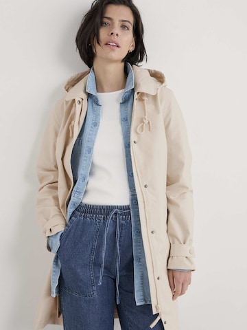 Manteau mi-saison Seasalt Cornwall en beige : devant