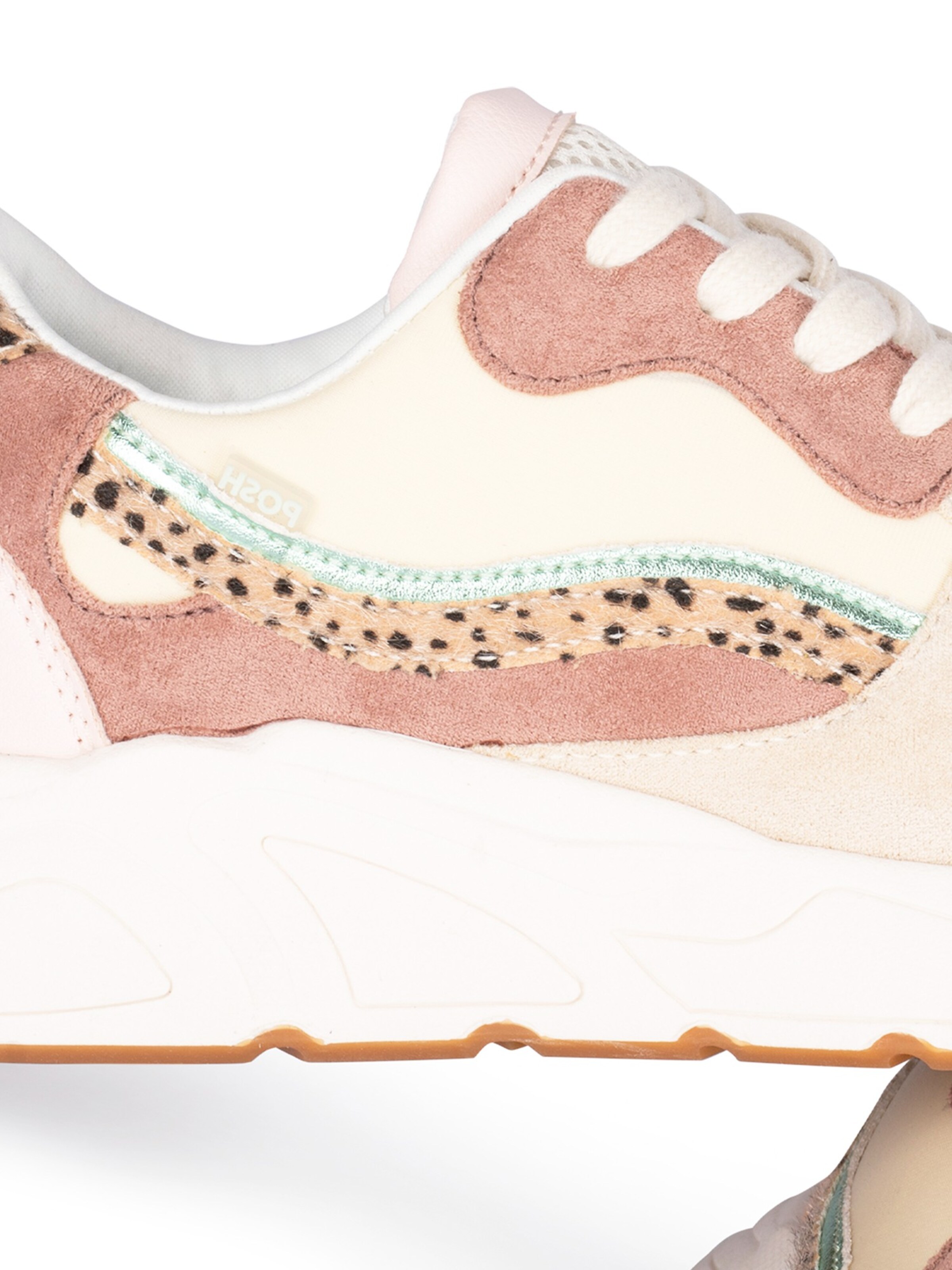 Baskets basses 'Charlie' POSH by Poelman en beige