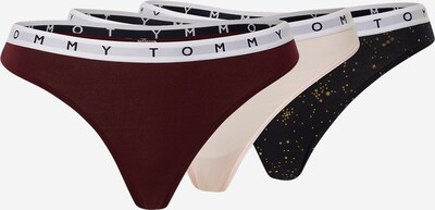 Tommy Hilfiger Underwear String en bleu foncé / poudre / rouge, Vue avec produit