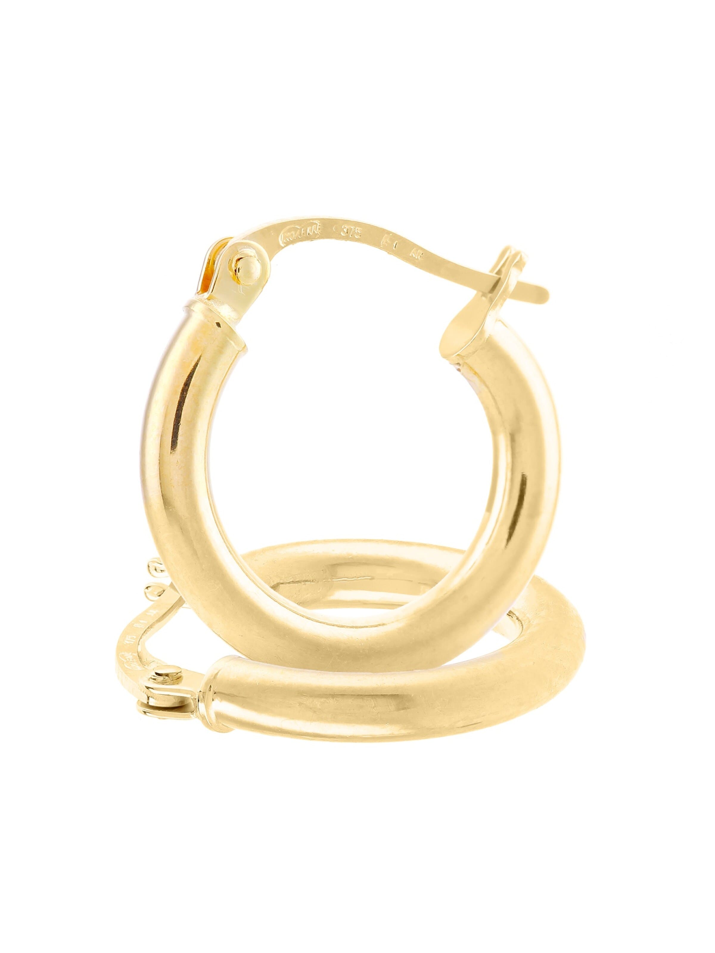 Vanlere - Pendientes 'Creolen aus 375 Gelbgold' en oro