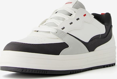 Bershka Sneakers low i grå / svart / hvit, Produktvisning