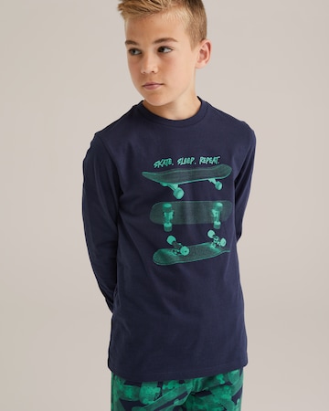 WE Fashion Nachtkledij in Blauw: voorkant
