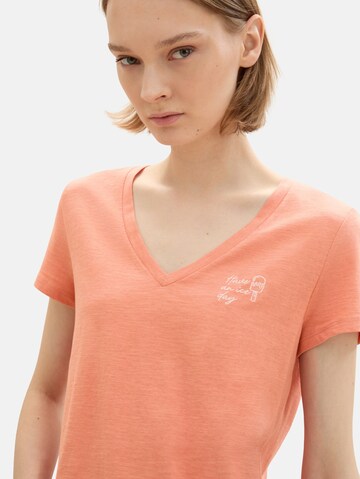 T-shirt TOM TAILOR DENIM en orange