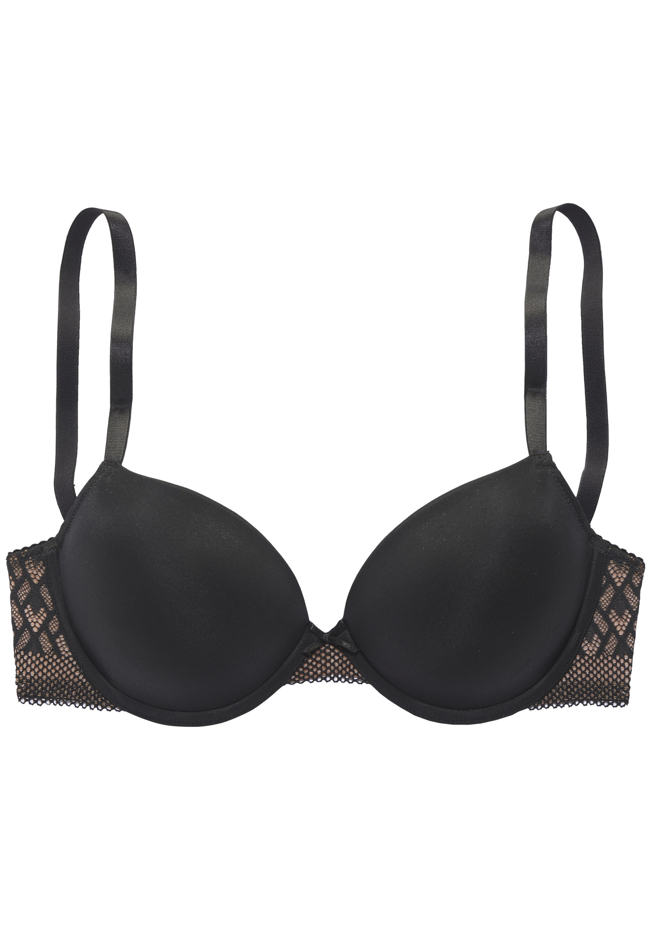 s.Oliver - Push-up Soutien em preto: frente