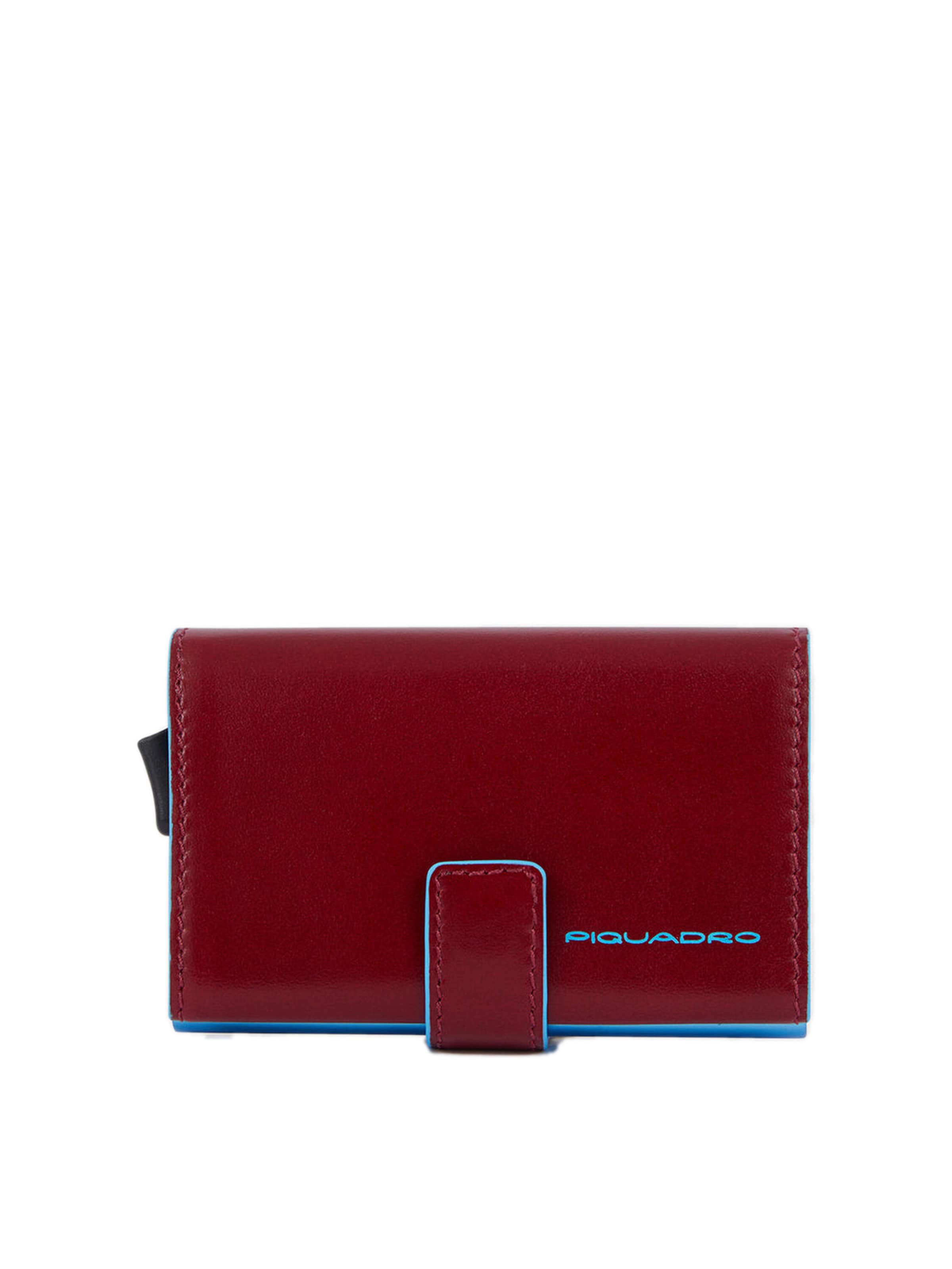 Piquadro Portemonnee in Rood: voorkant