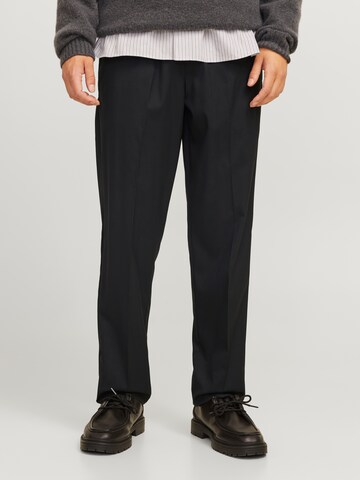 Regular Pantalon à plis 'JPSTKane Edwin' JACK & JONES en noir : devant