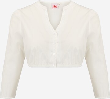 SPIETH & WENSKY Traditional Blouse 'Taucha' in Beige: front