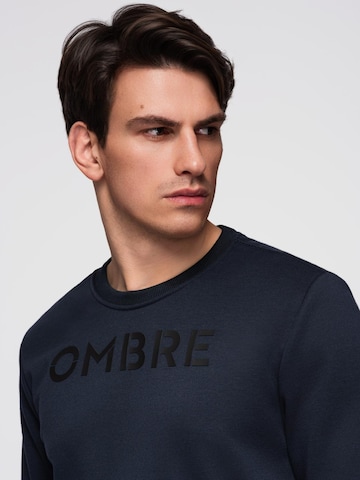 Sweat-shirt Ombre en bleu