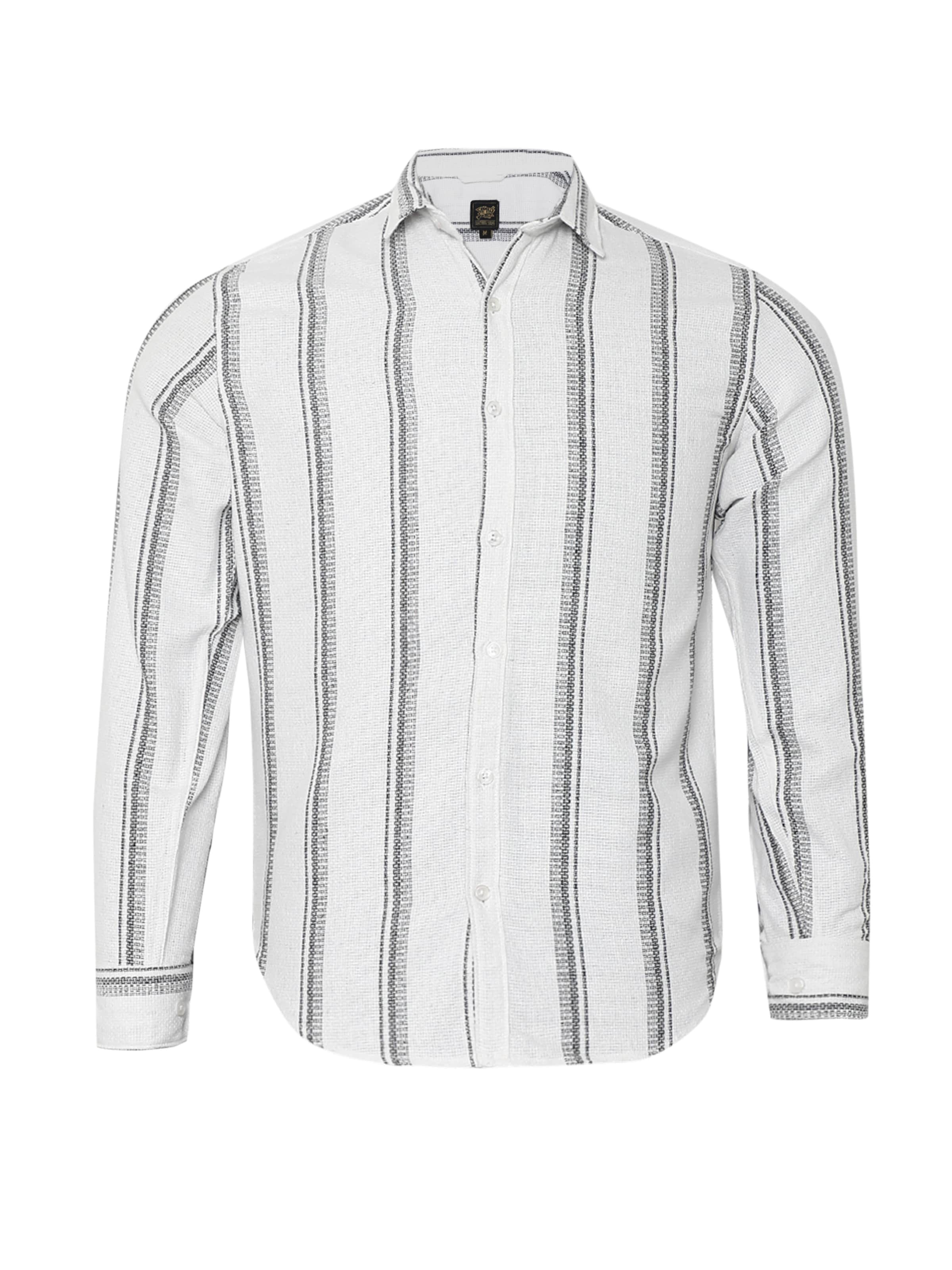 Campus Sutra Средняя посадка Рубашка ' Casey ' в Белый: спереди