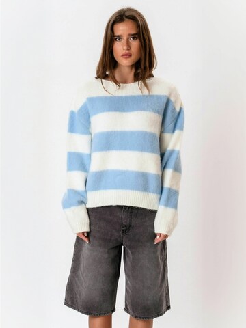 ITS MAY Sweater ' Striped ' in White: front
