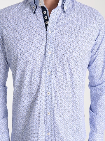 7Camicie - Ajuste estrecho Camisa de negocios 'Marco Polo' en blanco