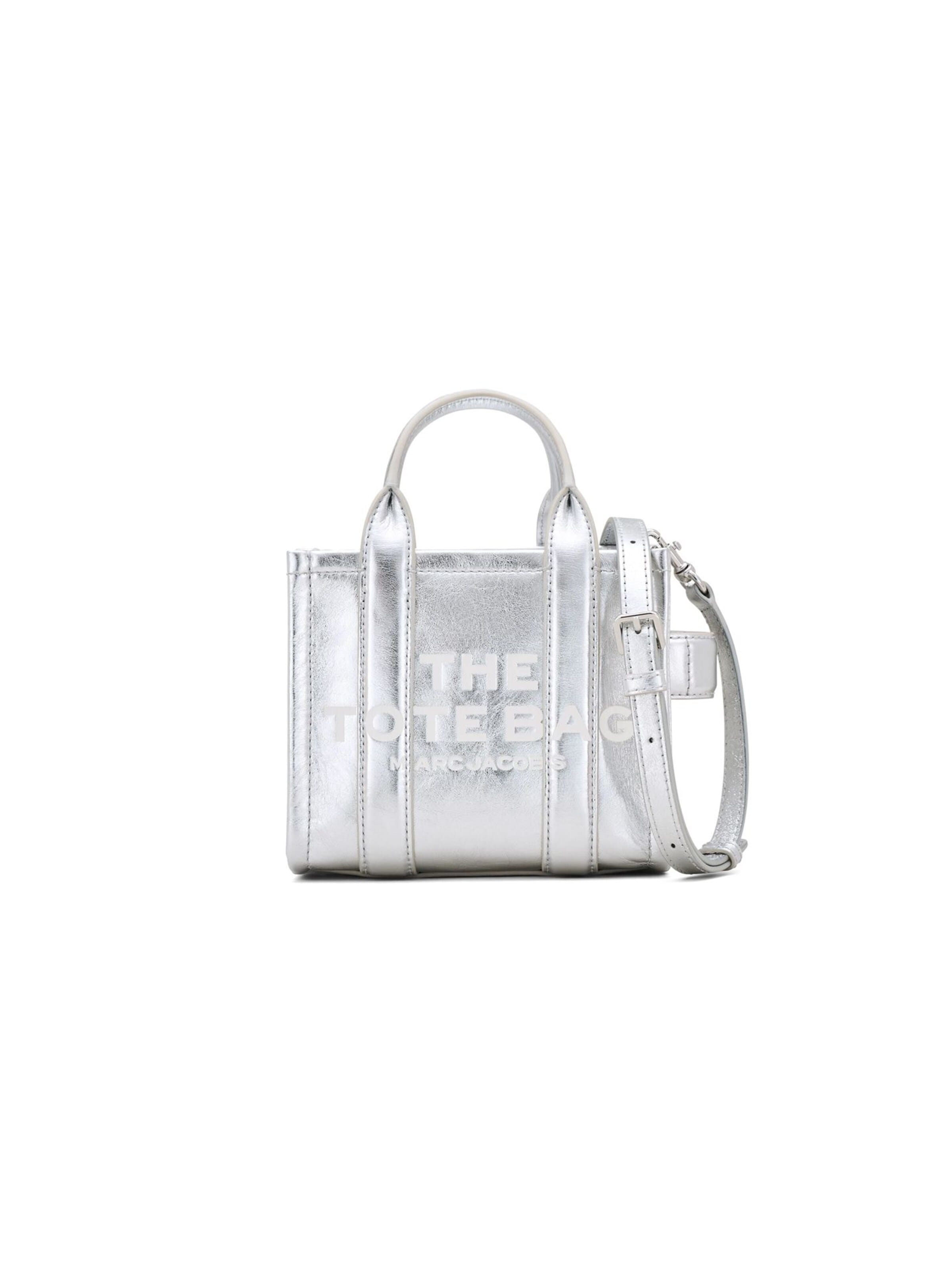 Marc Jacobs - Bolso de mano en plata: frente