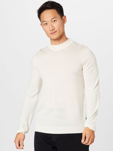 BOSS Pullover 'Bjarno' in Weiß: Vorderseite
