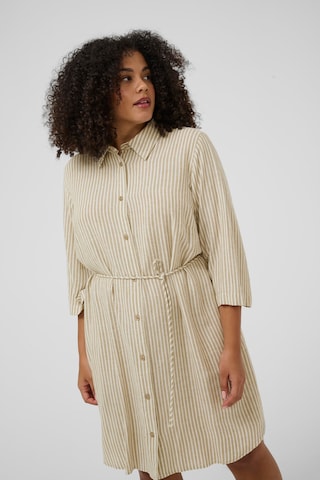 KAFFE CURVE Kleid 'KCMille' in Beige