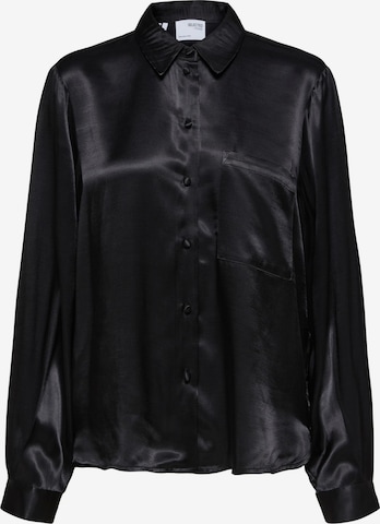 Selected Femme Tall Blouse in Black: front